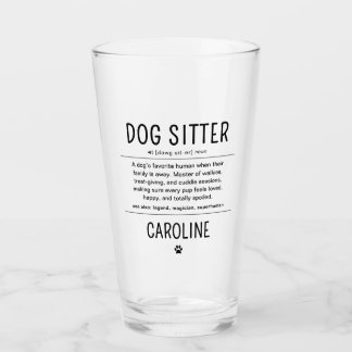 Verre Cadeaux drôles de gardien de chien personnalisés G