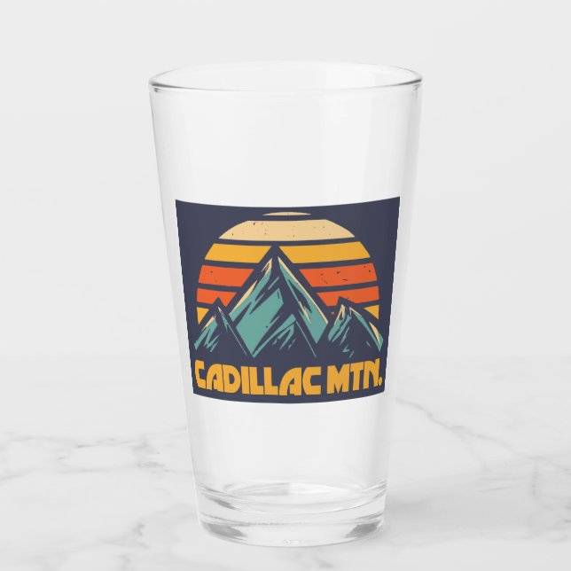 Verre Cadillac Mountain Retro Turquoise (Devant)