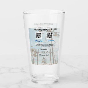 Verre Caisse de lune de miel venmo paypal don Q R couple