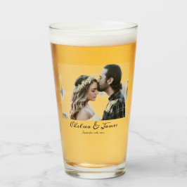 Verre Calligraphie personnalisée Fête de mariage photo