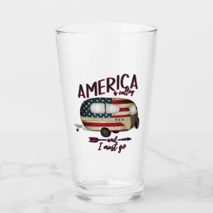 Verre Camping L'Amérique Appelle Et Je Dois Y Aller