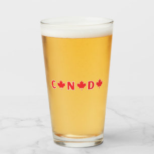 Verre Canada moderne pays canadien Drapeau Souvenir