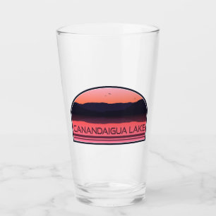 Verre Canandaigua Lake New York Red Sunrise