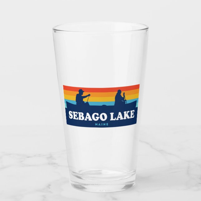 Verre Canot Sebago Lake Maine (Devant)