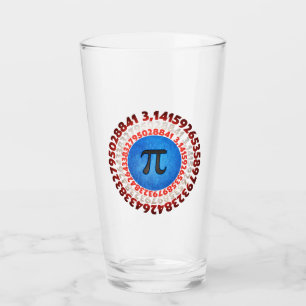Verre Capitaine Pi Superhero Shield Nerdy Math Pi Day