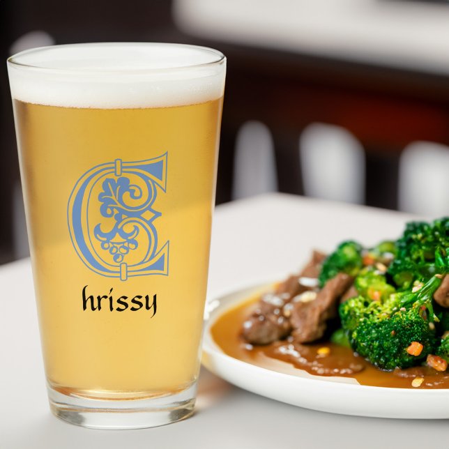 Verre Capitale décorative botanique médiévale C (Créateur téléchargé)