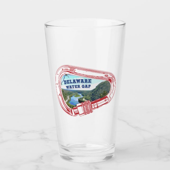 Verre Carabiner de l'Escalade de Gap d'eau du Delaware (Devant)