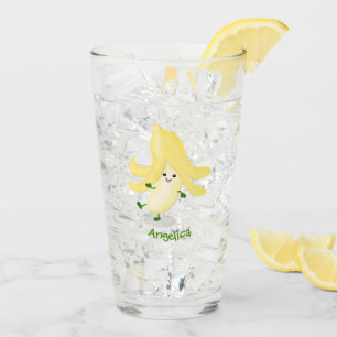 Verre Caricature sur la banane de Cute kawaii