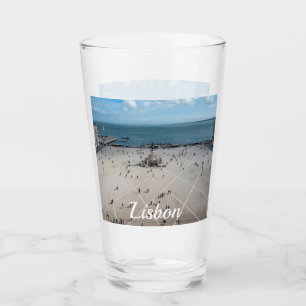 Verre Carré du commerce d'en haut à Lisbonne, Portugal