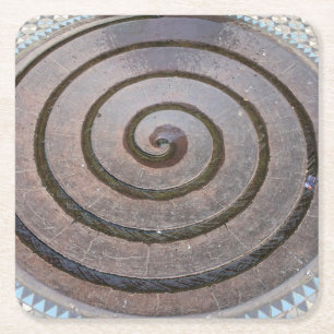 Verre Carré Fontaine Spirale - Koln, Allemagne - Dessous de ve