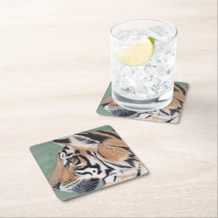 Verre Carré Jeu de cadeaux TIGER réfléchi ensemble de Dessous
