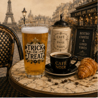 Verre Carreau de mosaïque de bistrot parisien Pint gothi