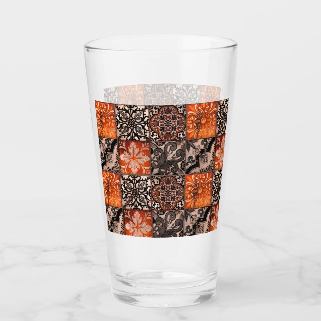 Verre Carreaux de tangerine (Devant)