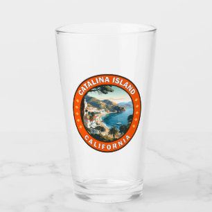 Verre Catalina Island California Travel Art Badge