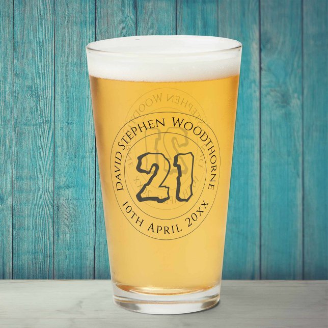 Verre Célébration commémorative d'anniversaire Personnal (Créateur téléchargé)