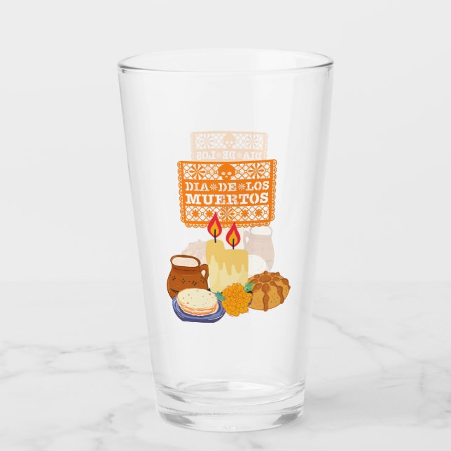 Verre Célébration de Dia De Los Muertos (Devant)