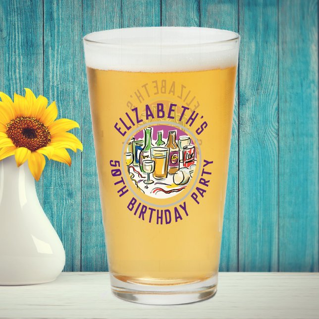 Verre Célébration de l'âge 50e anniversaire (Créateur téléchargé)