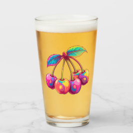 Verre Cerises colorées