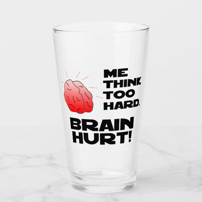 Verre Cerveau blessé Noir (Devant)