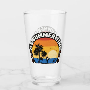 Verre C'est la conception de coucher de soleil tropical
