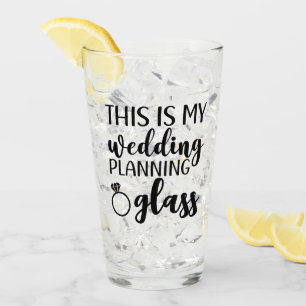 Verre C'est ma future mariée de planification de mariage