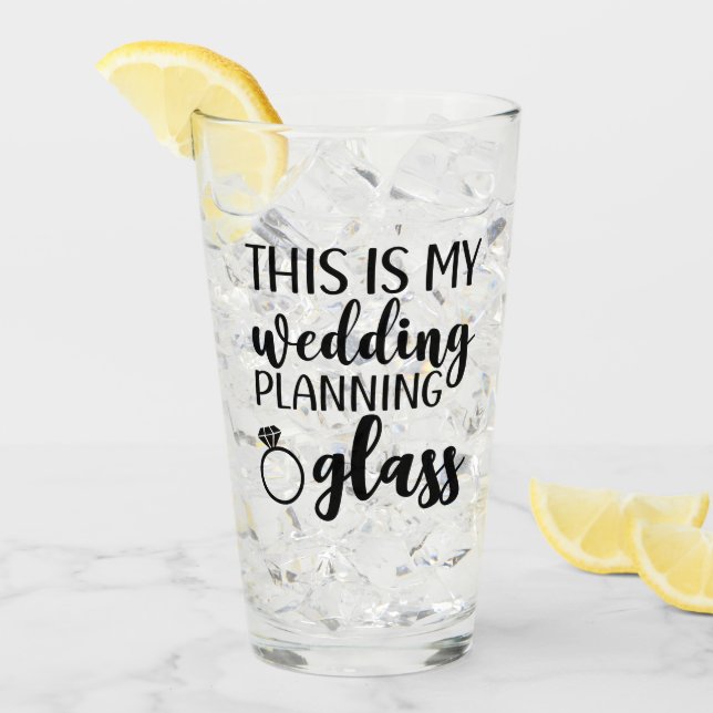 Verre C'est ma future mariée de planification de mariage (Devant glace)
