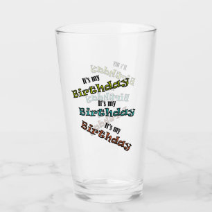 Verre C'est mon anniversaire