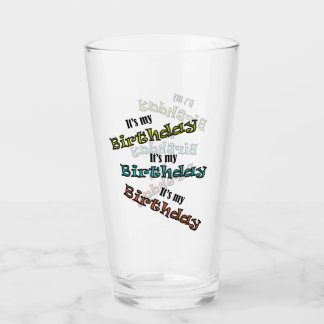 Verre C'est mon anniversaire