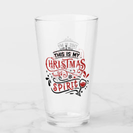 Verre C'Est Mon Esprit De Noël Funny Pint Glass