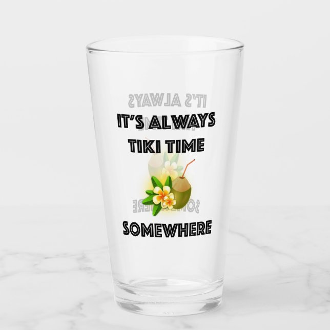 Verre C'est toujours partie de Tiki de temps de Tiki (Devant)