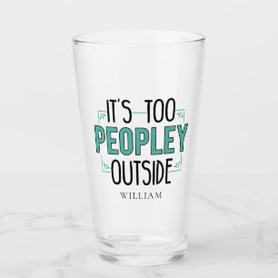 Verre C'est Trop Peuplé Dehors Introverti 