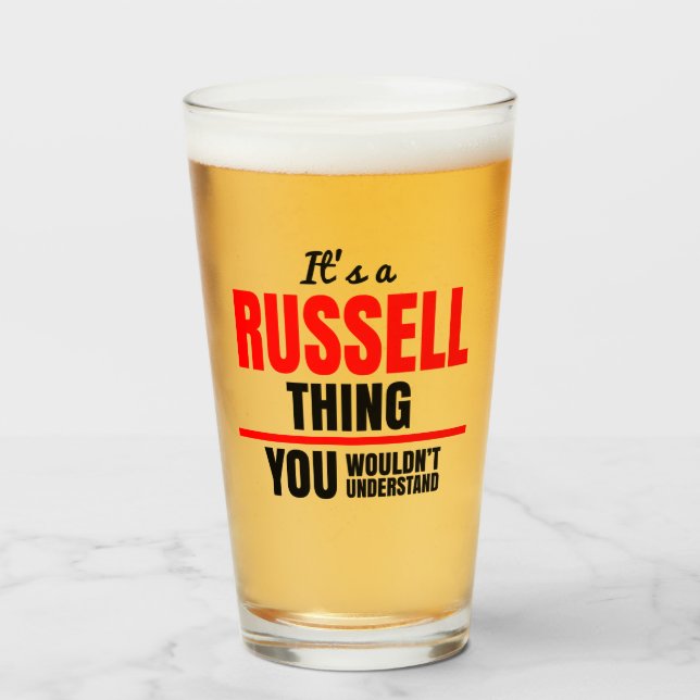 Verre C'est une chose que tu ne comprendrais pas (Devant (rempli))