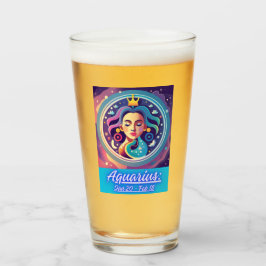 Verre C'est votre anniversaire - Aquarius : 20 janvier -