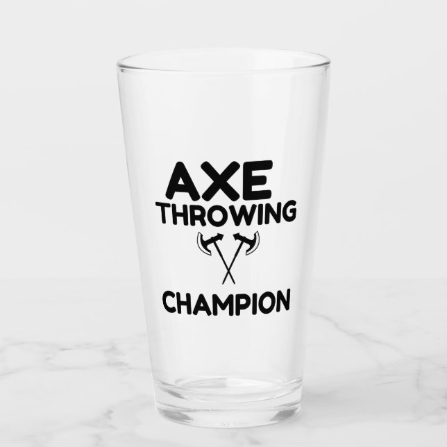 VERRE CHAMPION À TRAVERS AX (Devant)