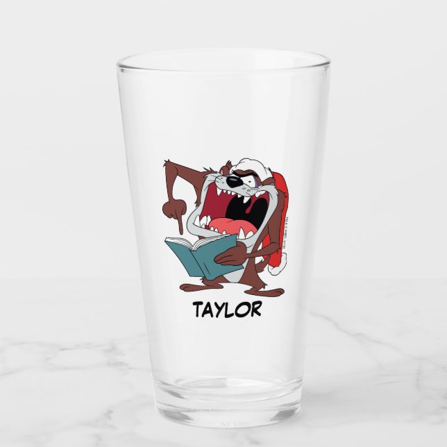 Verre Chantez des chants TAZ™ pour Noël (Devant)