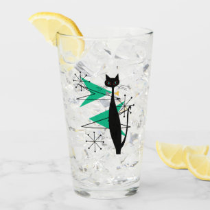 Verre Chat frais moderne de la rétro moitié du siècle