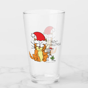 Verre Chat Funny Noël Cartographie mignonne souris souri