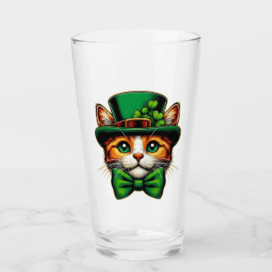 Verre Chat mignon/chaton Saint Patrick's Day
