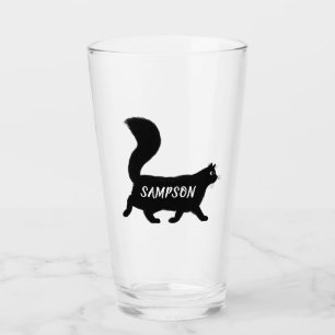 Verre Chat noir à pied Personnalité du cool Kitty Love