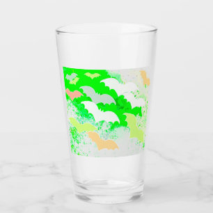 Verre Chauves-souris en vol Pastel Vert