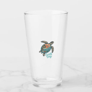 Verre Chemise de conception de gravure vintage de tortue
