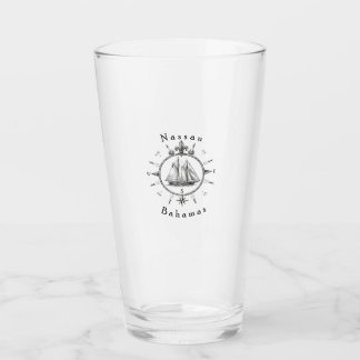 Verre Chemise de navigation Nassau Bahamas compas nautiq