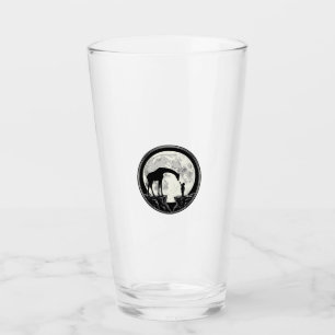 Verre Chemise silhouette de girafe et d'enfant sous la l