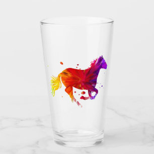 Verre Cheval coloré