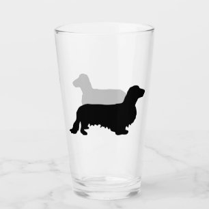 Verre Cheveux longs Dachshund - Silhouette 1