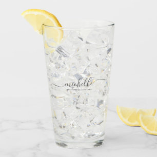 Verre Chic Meilleure femme d'accueil jamais nom personna