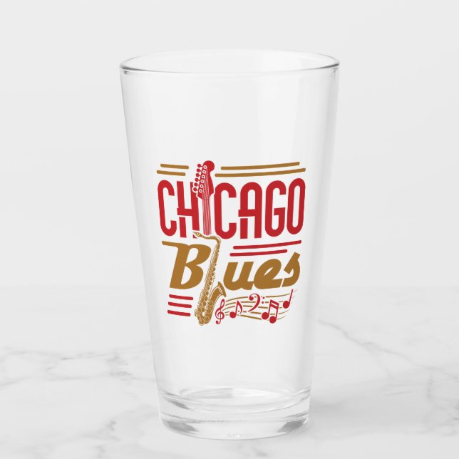 Verre Chicago Blues Music Lover (Devant)
