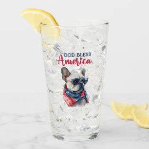 Verre Chien Patriotique - Bouledogue Français