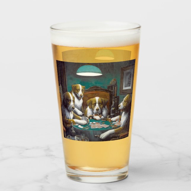 Verre Chiens jouant au poker Cassius Marcellus Coolidge  (Devant (rempli))