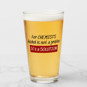 Verre Chimistes Alcohol Solution Chimie Blague